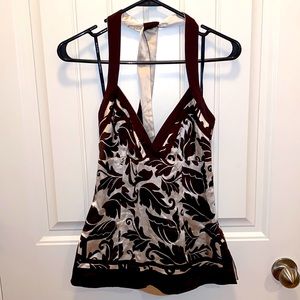 Bebe - Reversible Silk Halter Top - XS